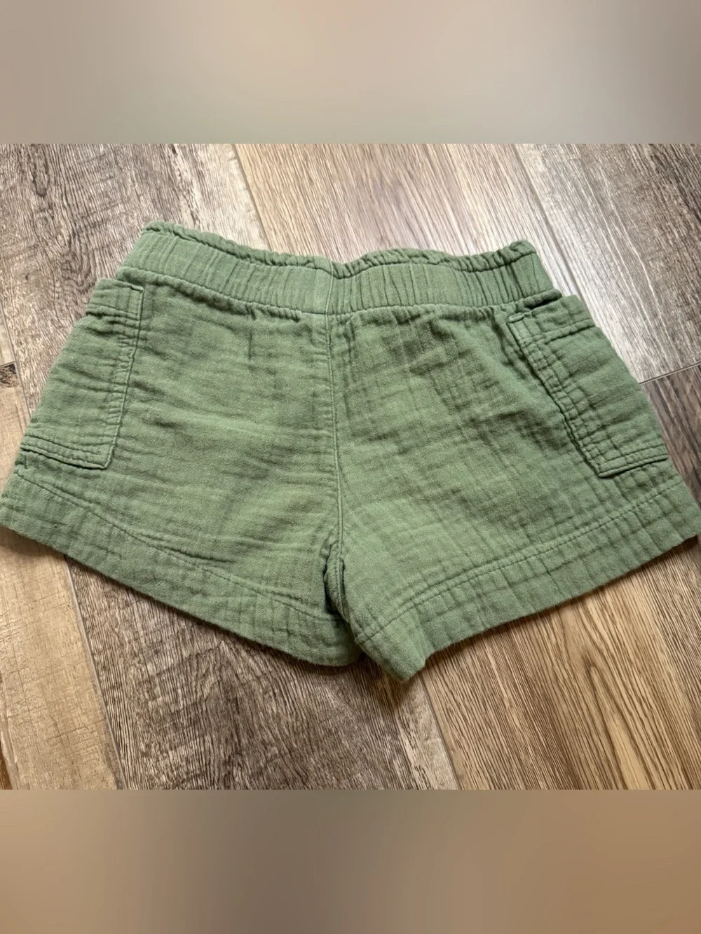 Old Navy Kids Olive Green 100% Cotton Gauze Shorts